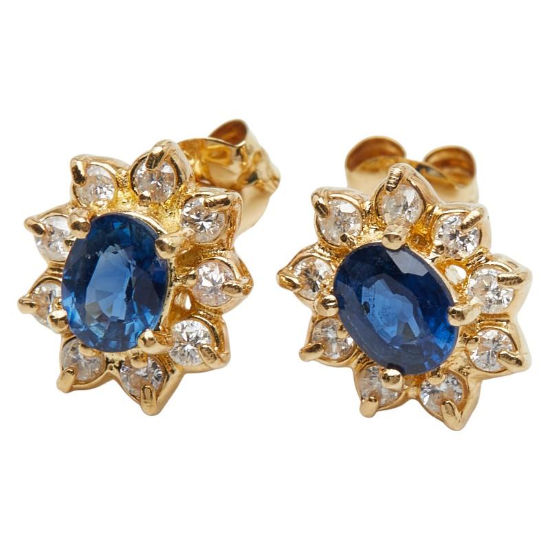 片方のみ＊】K18WG サファイヤ0.63ct ピアス 楽天市場】18金