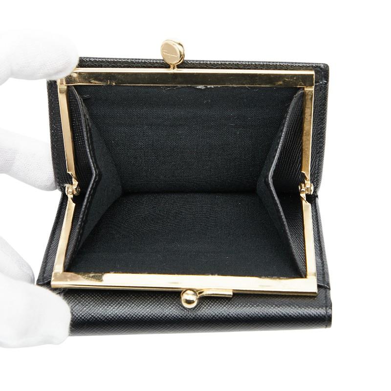 サルヴァトーレフェラガモ ガンチーニ がま口 二つ折り財布 AQ-228593