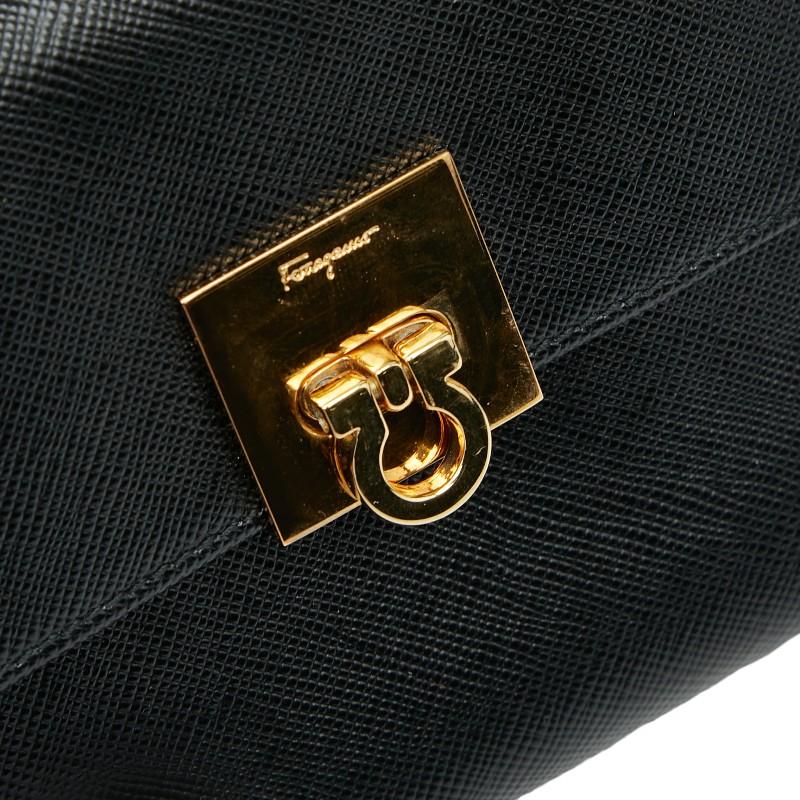 サルヴァトーレフェラガモ ガンチーニ がま口 二つ折り財布 AQ-228593