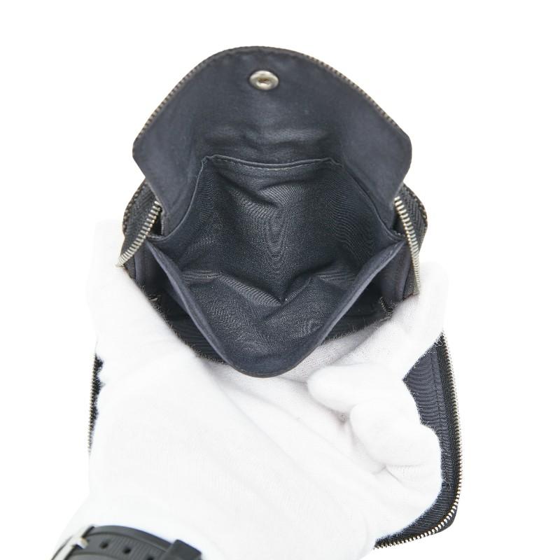 HERMES エルメス エールライン パースPM 二つ折り財布 キャンバス ブラック  レディース【中古】 HERMES(エルメス) / 2つ折り財布/キャンバス/BLK/レディース/エール