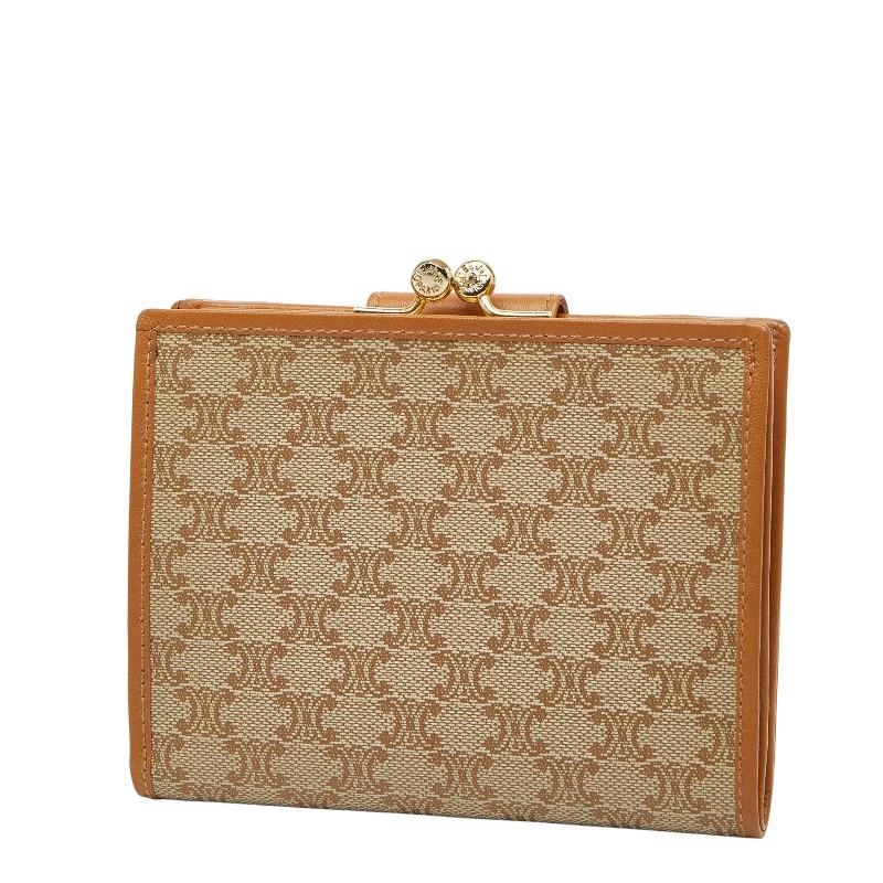 専用です。極美品　セリーヌ　二つ折り財布　ベージュ セリーヌ 二つ折り 財布 ベージュ レザー ミディアム ストラップ