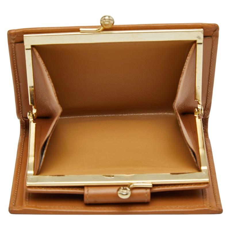 CELINE（セリーヌ） マカダム 二つ折り財布 ブラウン ベージュ PVC