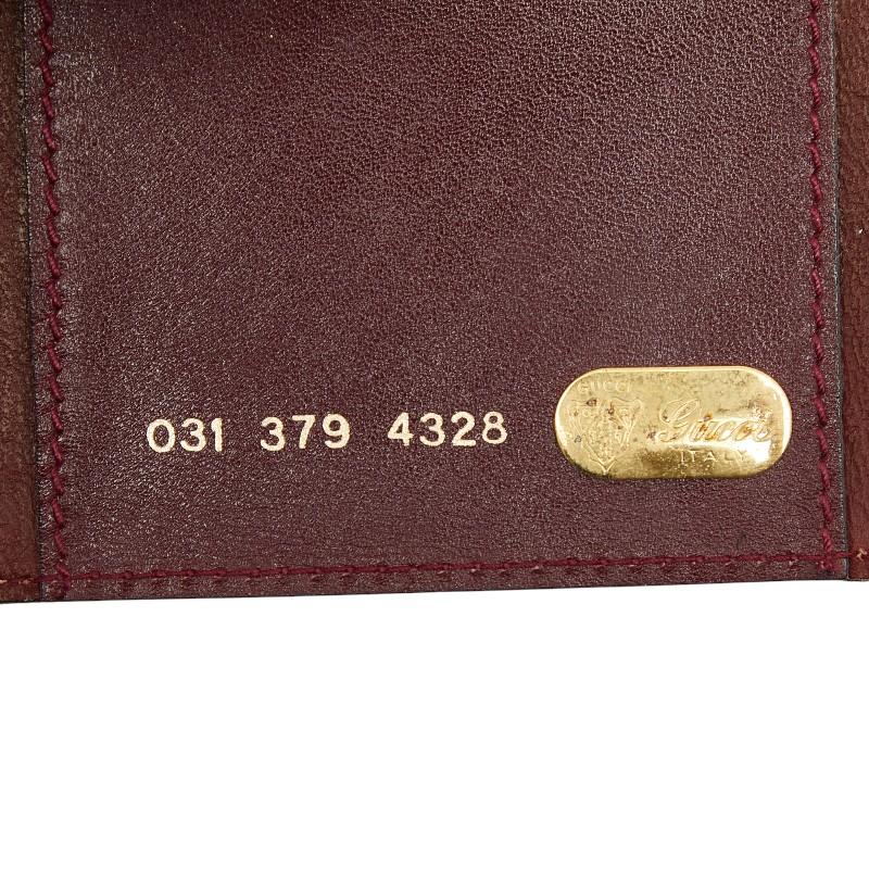 GUCCI（グッチ） 手帳カバー 031 379 4328 ワインレッド ボルドー
