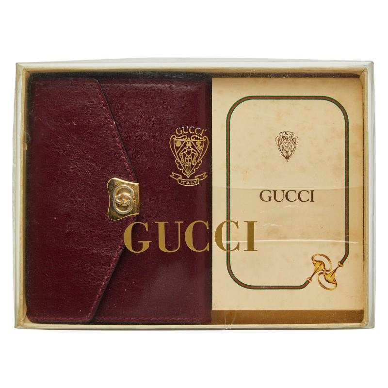 GUCCI（グッチ） 手帳カバー 031 379 4328 ワインレッド ボルドー