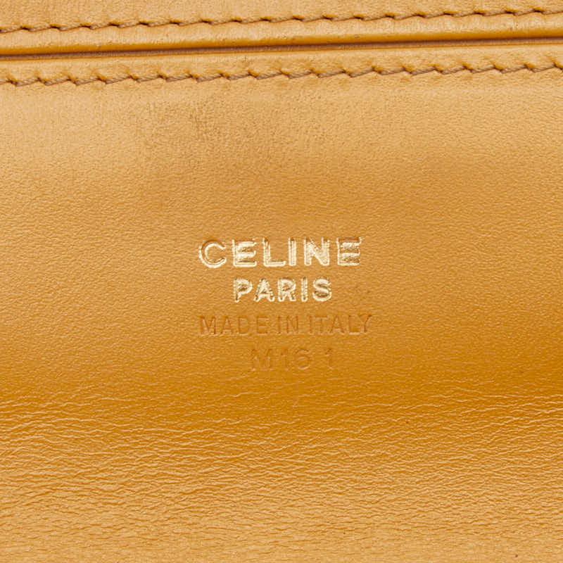 CELINE（セリーヌ） マカダム 長財布 ブラウン ベージュ PVC レザー