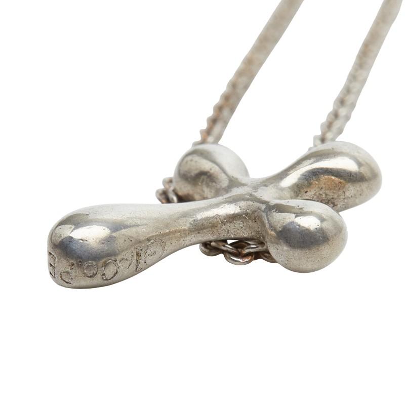 美品◎ ティファニー スモールクロス ネックレス シルバー925 TIFFANY&Co.（ティファニー） スモールクロス ネックレス SV925