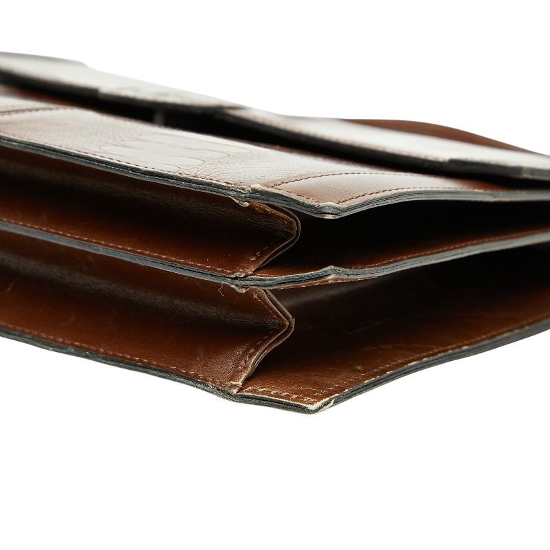 ASUS（エイスース） サンローラン ロゴ リザード型押し ハンドバッグ  