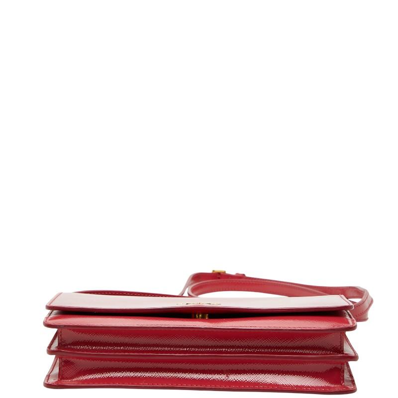 プラダ ロゴ 斜め掛け ショルダーバッグ ショルダーウォレット 1M1361 ピンク サフィアーノレザー レディース PRADA 【中古】_2