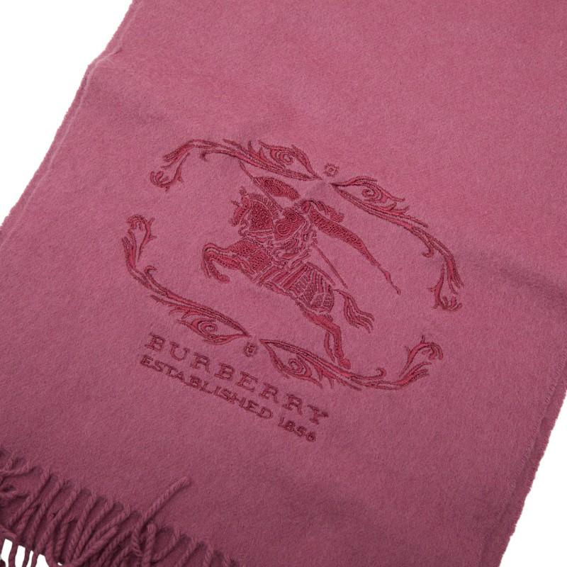 BURBERRY ピンク カシミヤ マフラー BURBERRY（バーバリー） マフラー ピンク カシミヤ レディース 【中古