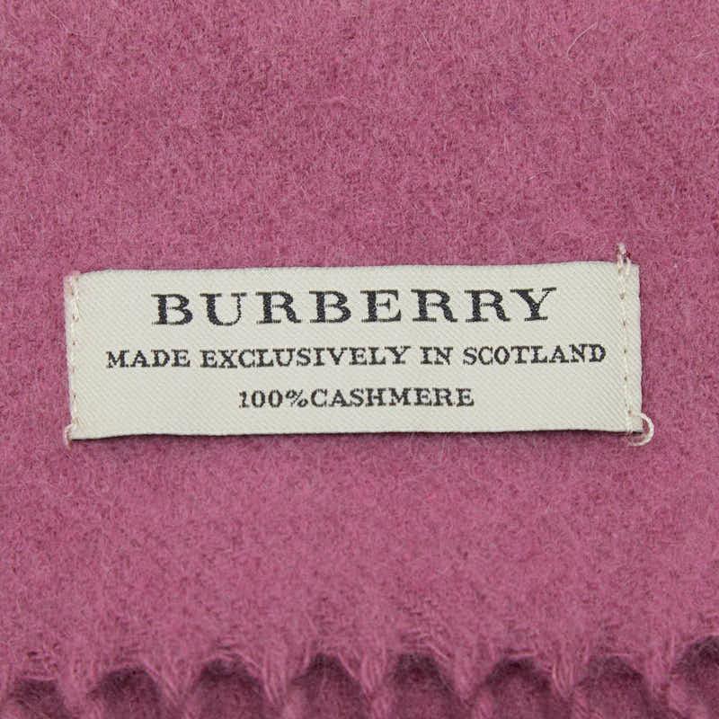 BURBERRY（バーバリー） マフラー ピンク カシミヤ レディース 【中古
