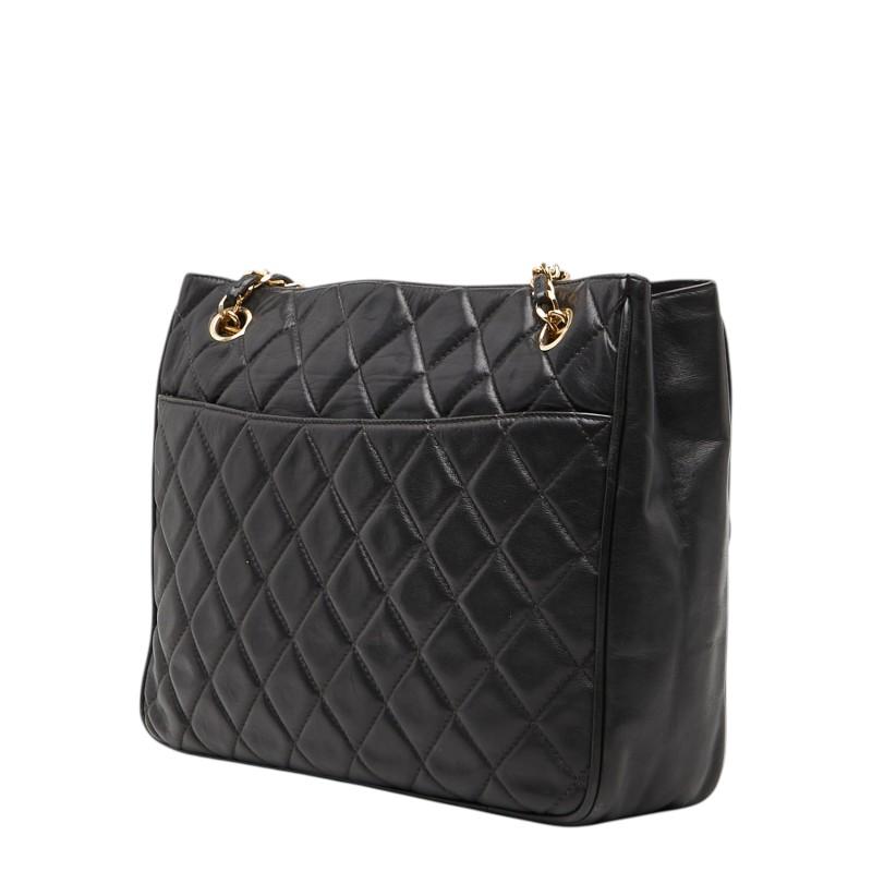 CHANEL シャネル　マトラッセ　チェーンハンドバッグ ラムスキン 黒 CHANEL（シャネル） マトラッセ チェーン ショルダーバッグ ブラック