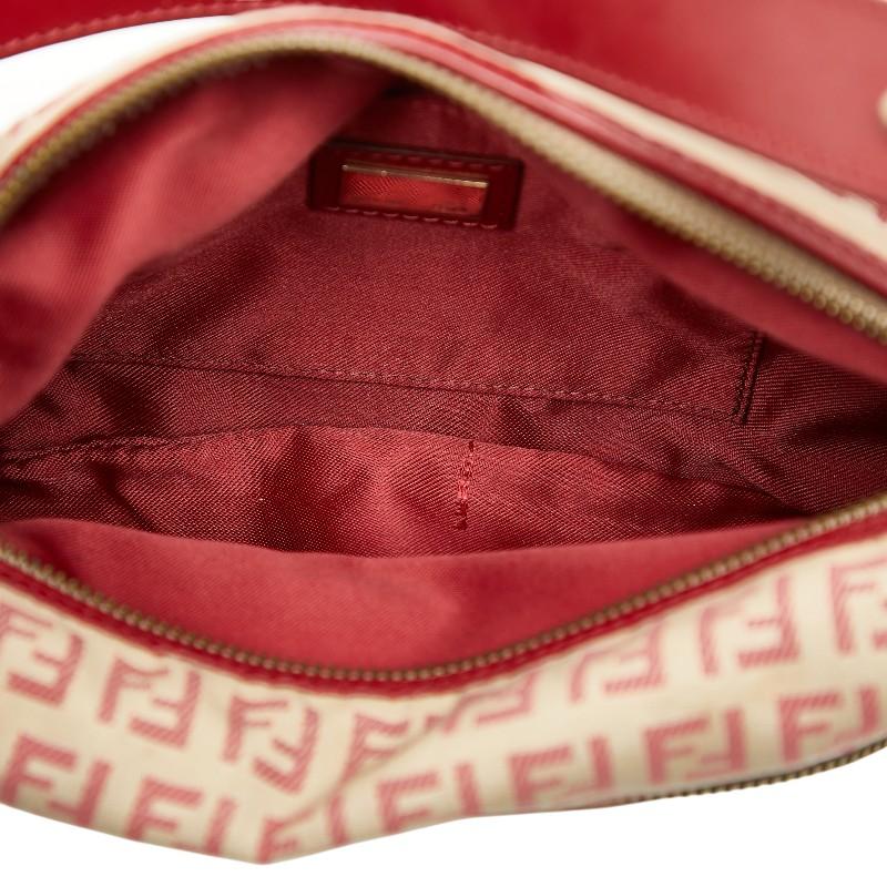 FENDI（フェンディ） ズッキーノ ハンドバッグ 8BR464 ベージュ レッド