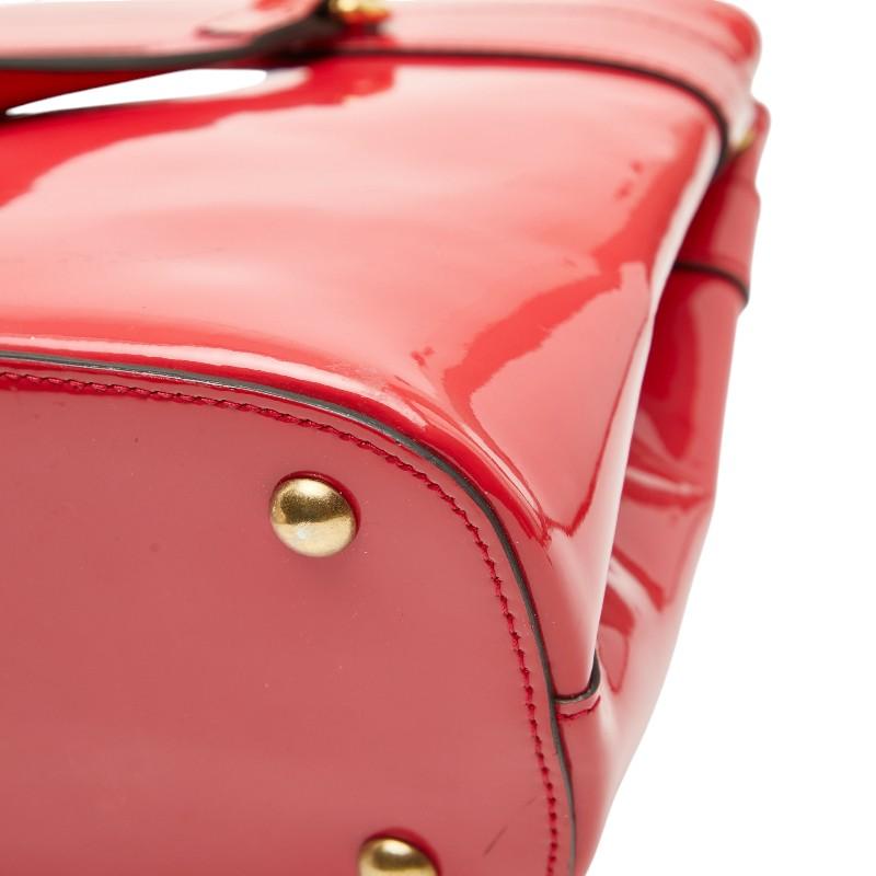 GUCCI（グッチ） ホースビット ハンドバッグ ピンク パテントレザー  