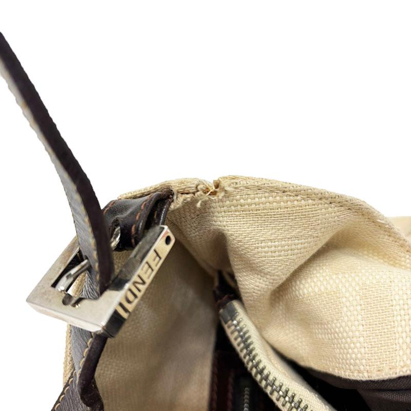 フェンディ FENDI ワンショルダーバッグ ズッカ ファー キャンバス ショルダーバッグ【中古】 FENDI（フェンディ） ズッカ ワンショルダーバッグ ベージュ