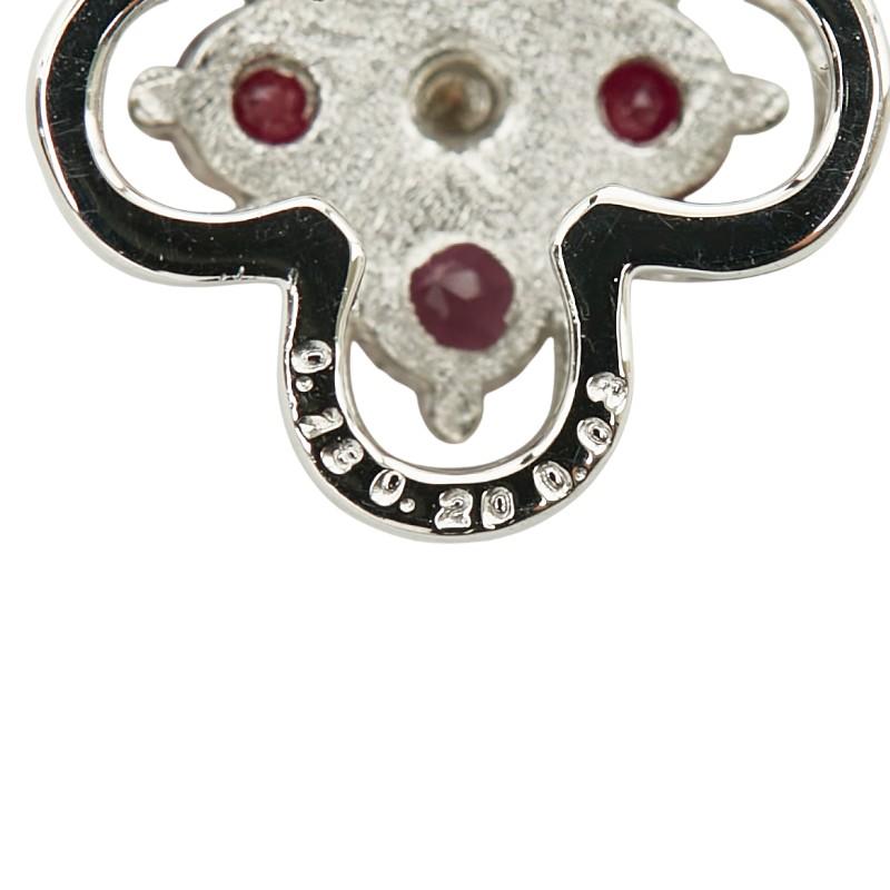 Pt950 プラチナ Pt900 ダイヤ0.03ct ルビー0.20ct サファイア0.18ct