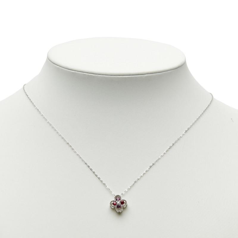 Pt950 プラチナ Pt900 ダイヤ0.03ct ルビー0.20ct サファイア0.18ct 