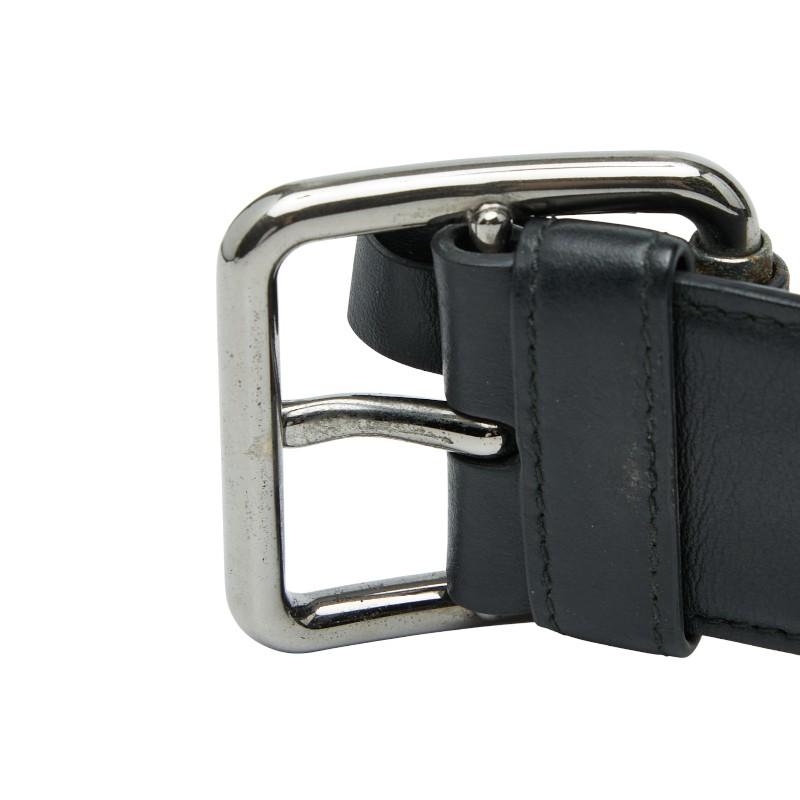 美品 プラダ レザー シルバー金具 バックル ベルト ブラック. 楽天市場】PRADA プラダメンズ リバーシブルレザーベルトシルバー