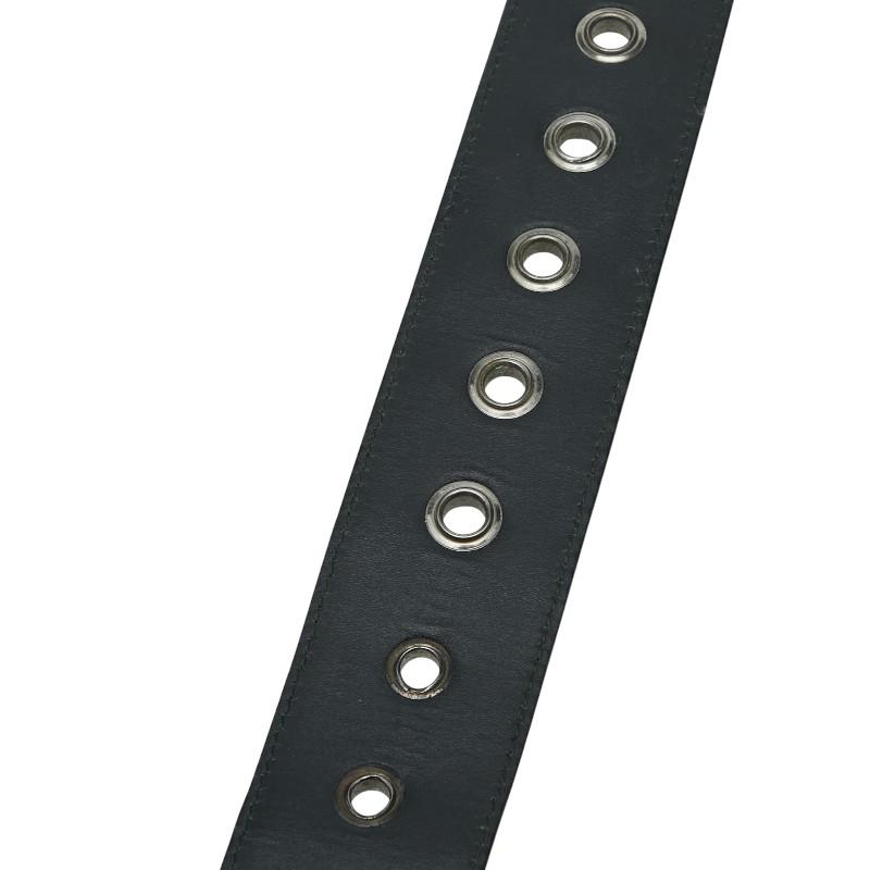 PRADA ブラック レザーベルト40/100新品未使用 PRADA（プラダ） ベルト サイズ：100/40 ブラック レザー メンズ