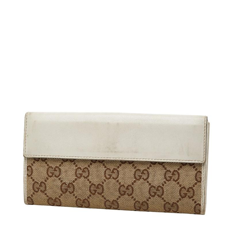 GUCCI（グッチ） GGキャンバス ハート 長財布 203550 ベージュ