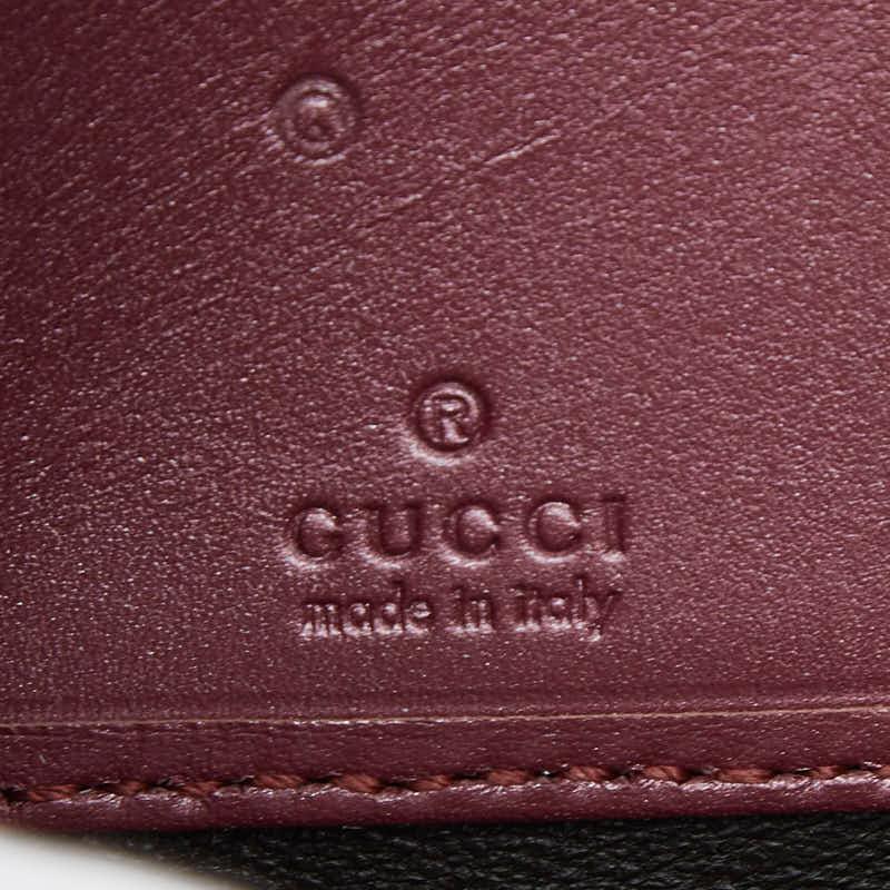 GUCCI（グッチ） マイクログッチシマ リボン ハート ラウンド