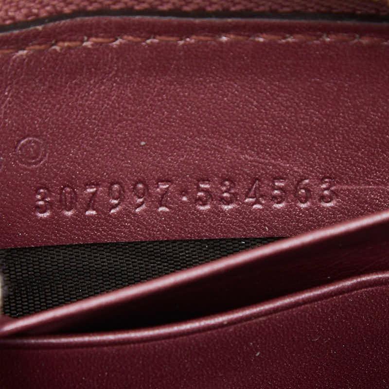 GUCCI（グッチ） マイクログッチシマ リボン ハート ラウンド