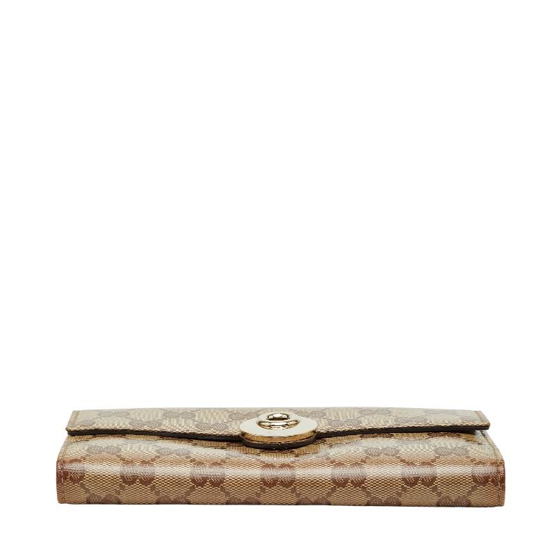 GUCCI（グッチ） GGクリスタル 長財布 231835 ベージュ ブラウン PVC