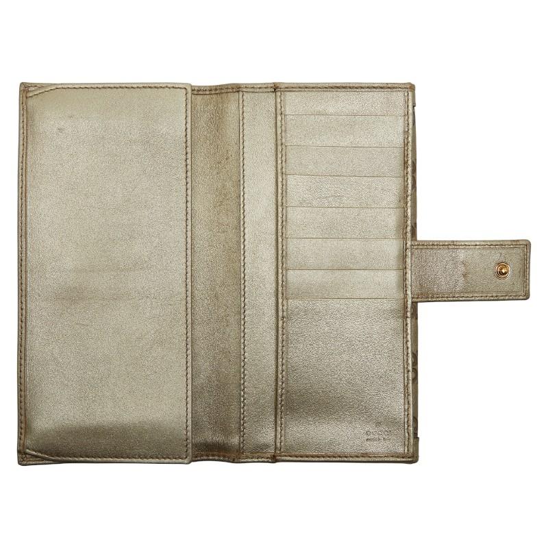 GUCCI（グッチ） インターロッキングG 長財布 282426 ゴールド レザー