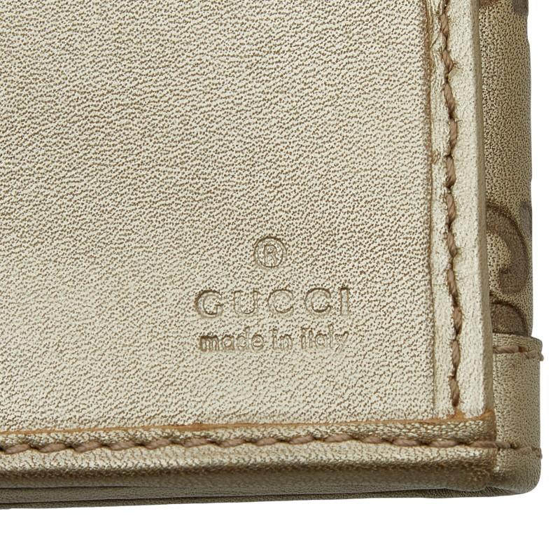 GUCCI（グッチ） インターロッキングG 長財布 282426 ゴールド レザー