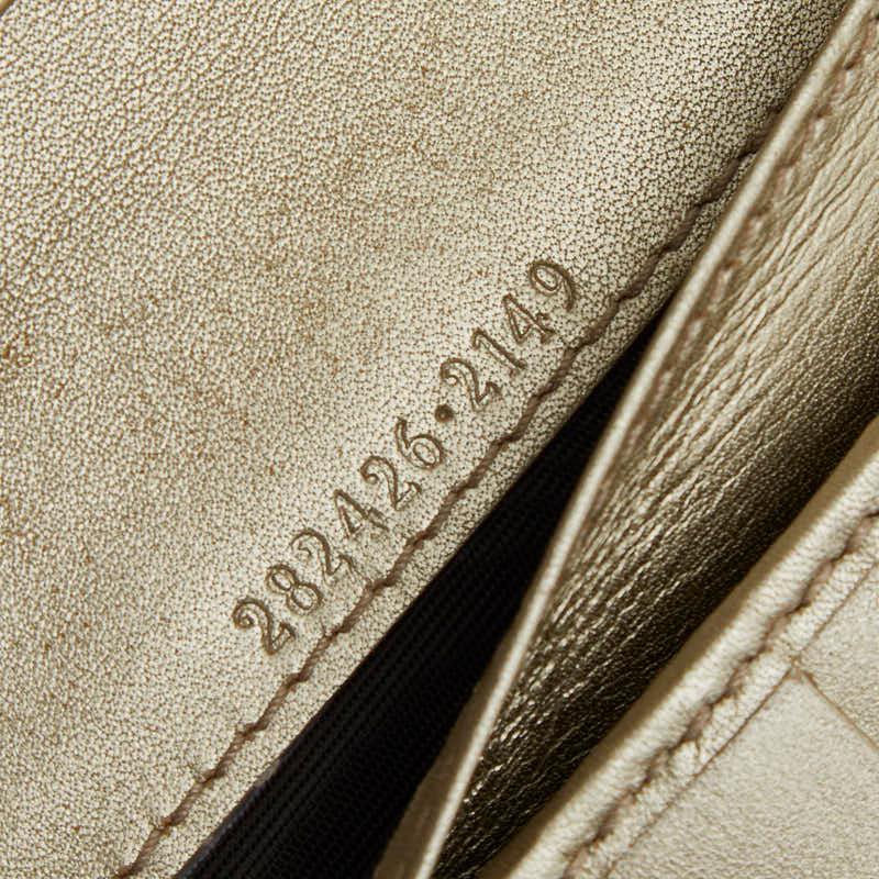 GUCCI（グッチ） インターロッキングG 長財布 282426 ゴールド レザー