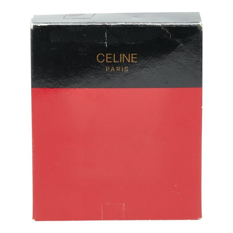 セリーヌ 二つ折り財布 ブラウン レザー レディース CELINE 【中古
