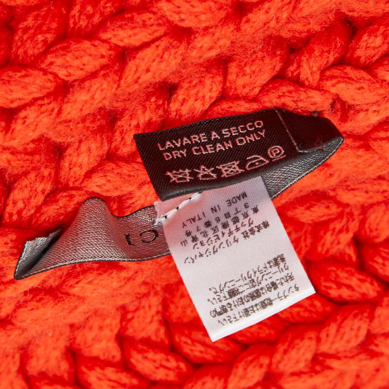 GUCCI（グッチ） マフラー オレンジ カシミヤ レディース 【中古