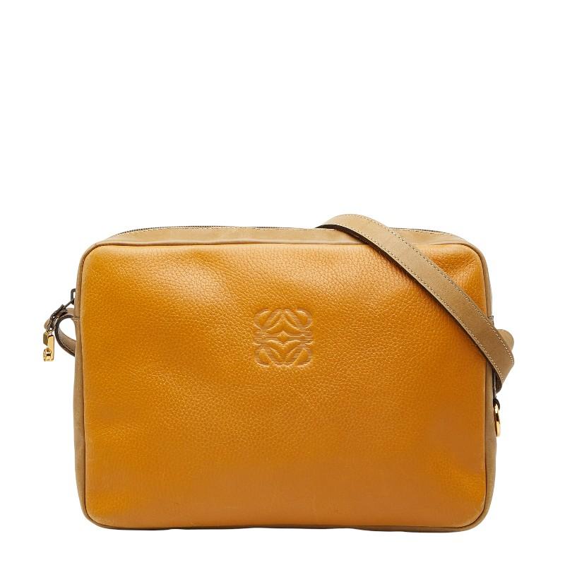 LOEWE（ロエベ） アナグラム ショルダーバッグ ベージュ イエロー