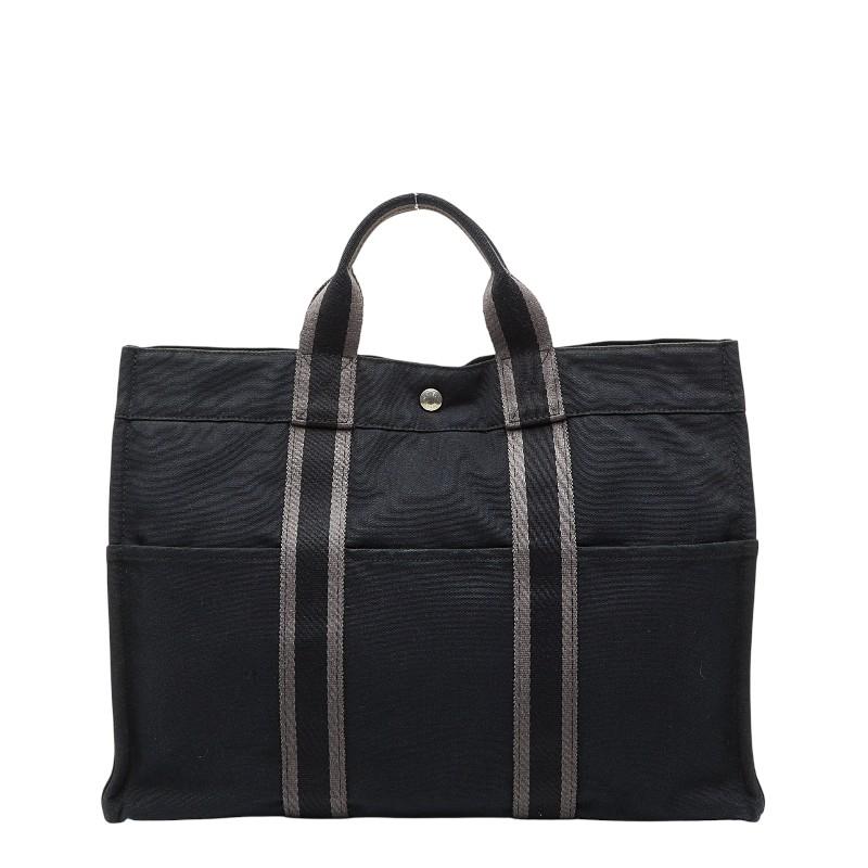 HERMES（エルメス） フールトゥMM トートバッグ ハンドバッグ ブラック
