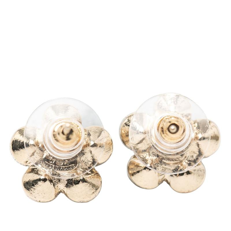 CHANEL（シャネル） ココマーク フラワー モチーフ ピアス ゴールド