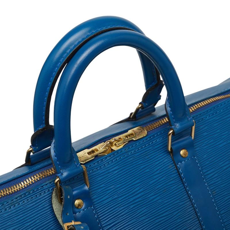 Louis Vuitton エピレザー ボストンバッグ トレドブルー LOUIS VUITTON（ルイ・ヴィトン） ルイ ヴィトン エピ キーポル45
