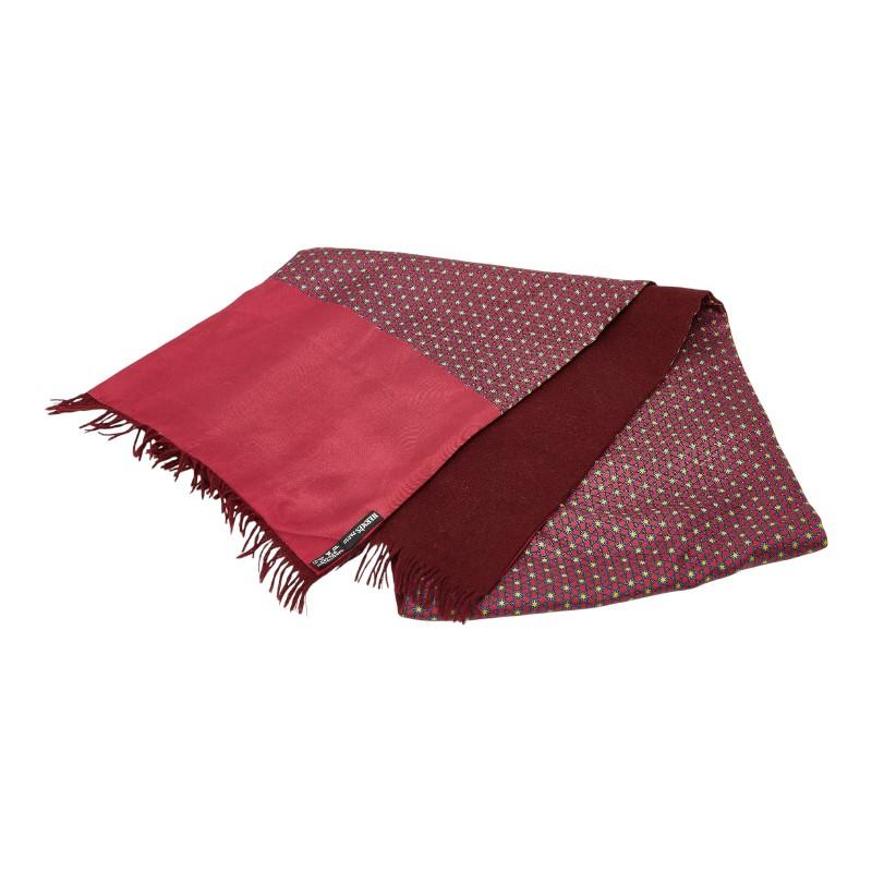 HERMES（エルメス） ダブルフェイス マフラー ボルドー ワインレッド