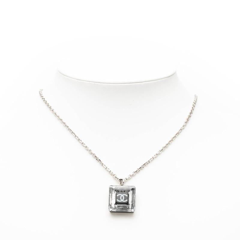 CHANEL シルバーメタル ネックレス シャネル CHANEL ココマークチェーンネックレス シルバー メタル