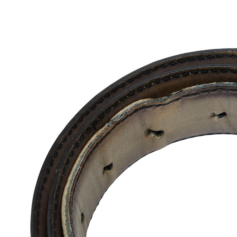 ベルルッティ カリグラフィ ベルト サイズ：95/38 ブラウン レザー