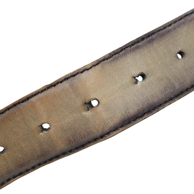 ベルルッティ カリグラフィ ベルト サイズ：95/38 ブラウン レザー