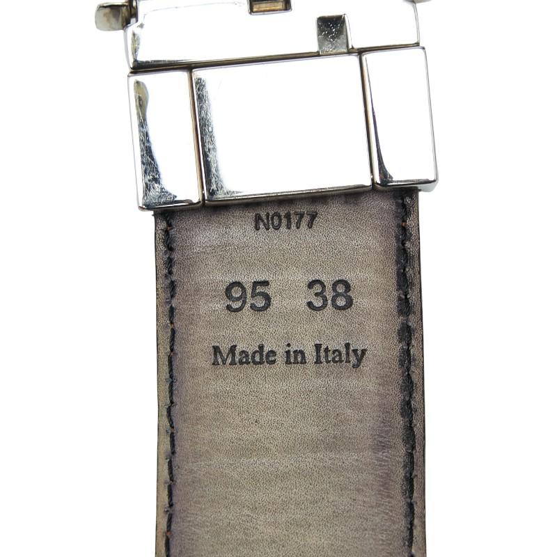 ベルルッティ カリグラフィ ベルト サイズ：95/38 ブラウン レザー