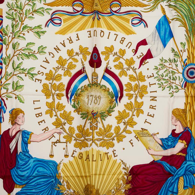 HERMES（エルメス） カレ90 1789 LIBERTE EGALITE FRATERNITE