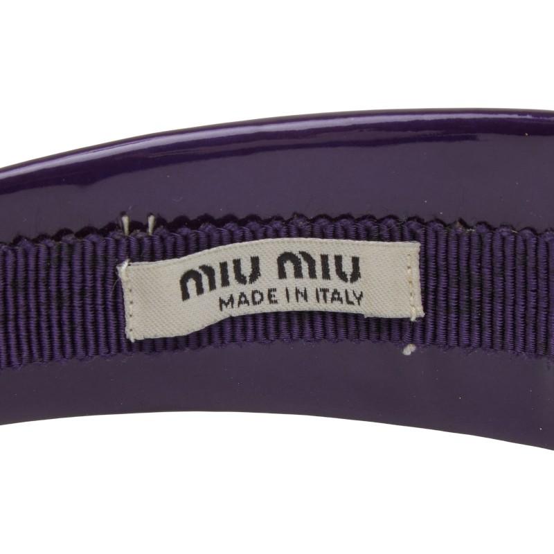 miu miu（ミュウミュウ） ロゴ カチューシャ ヘアアクセサリー