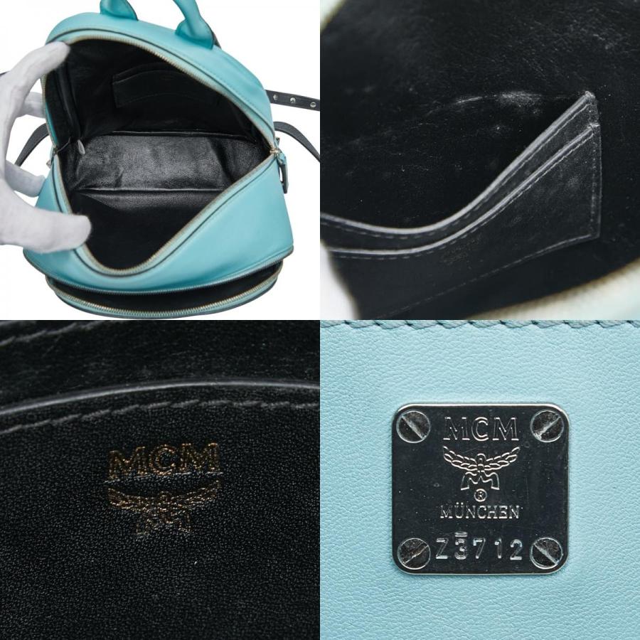 MCM（エムシーエム） エム シー エム ロゴ スタッズ リュック バック