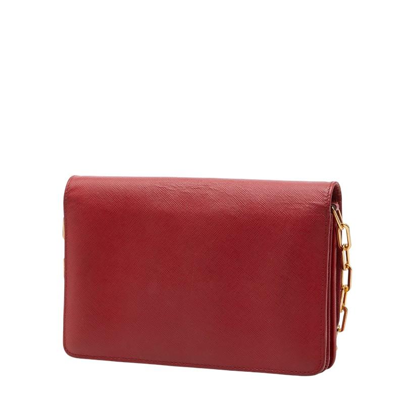 PRADA（プラダ） ロゴ チェーン ウォレット ショルダーバッグ 1M1361