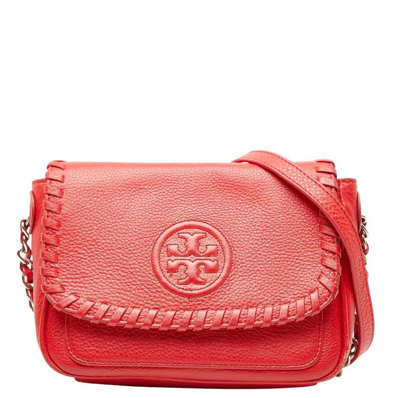 TORY BURCH（トリーバーチ） チェーンショルダーバッグ レッド レザー