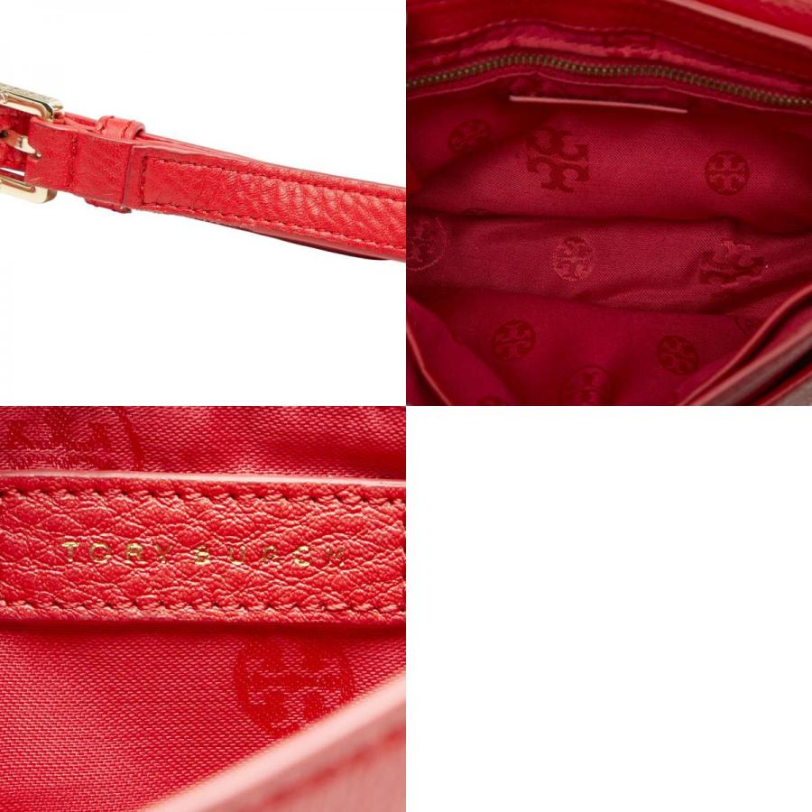 TORY BURCH（トリーバーチ） チェーンショルダーバッグ レッド レザー