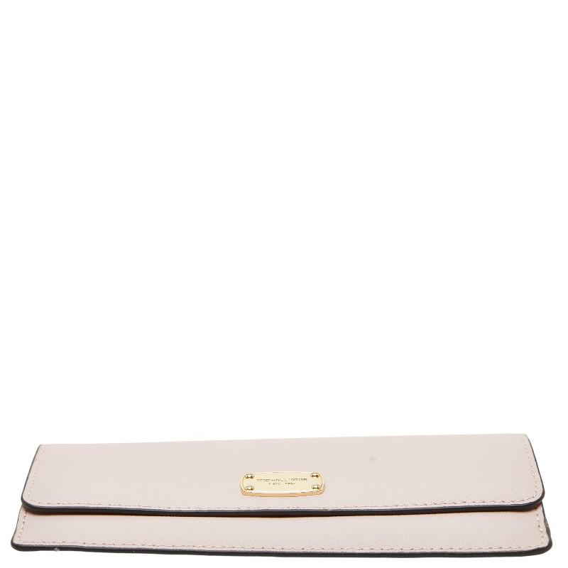 MICHAEL KORS（マイケルコース） ロゴプレート 長財布 ピンク レザー