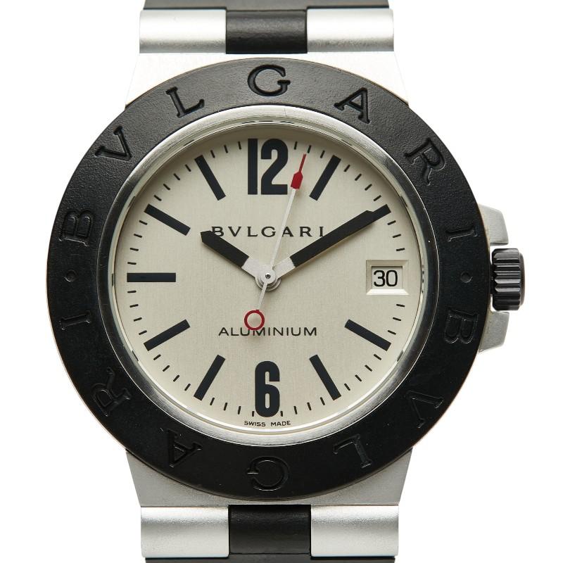 BVLGARI（ブルガリ） 腕時計 AL38A 自動巻き シルバー文字盤 ラバー