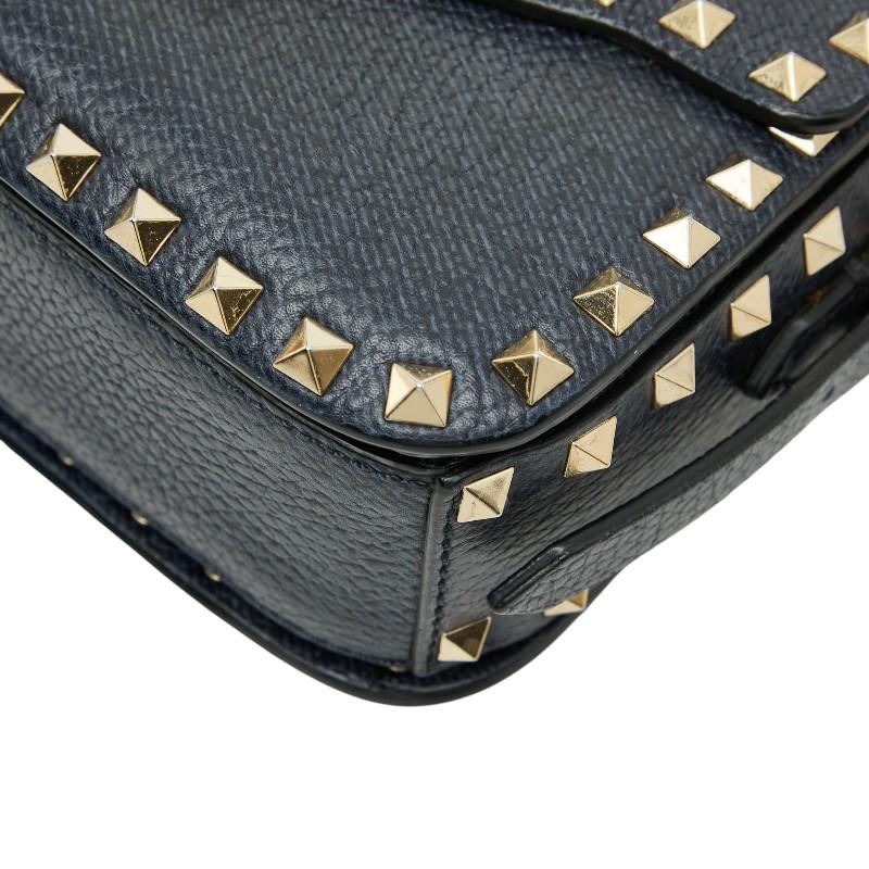 VALENTINO（ヴァレンティノ） スタッズ ショルダーバッグ ネイビー