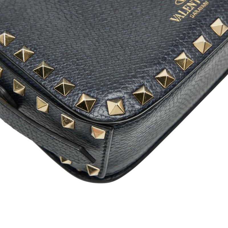 VALENTINO（ヴァレンティノ） スタッズ ショルダーバッグ ネイビー